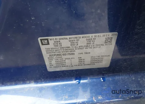 2014 Chevrolet Silverado 1500 1Lt из США, поврежденный, VIN 3GCPCREC1EG175289